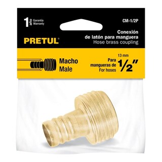 Foto 2 | Conector 1/2'' Macho De Latón Laminado Pretul
