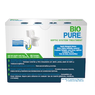 Foto 1 | Tratamiento para Fosas Sépticas para Wc Lavamanos Tuberías 27 Sachets Biopure