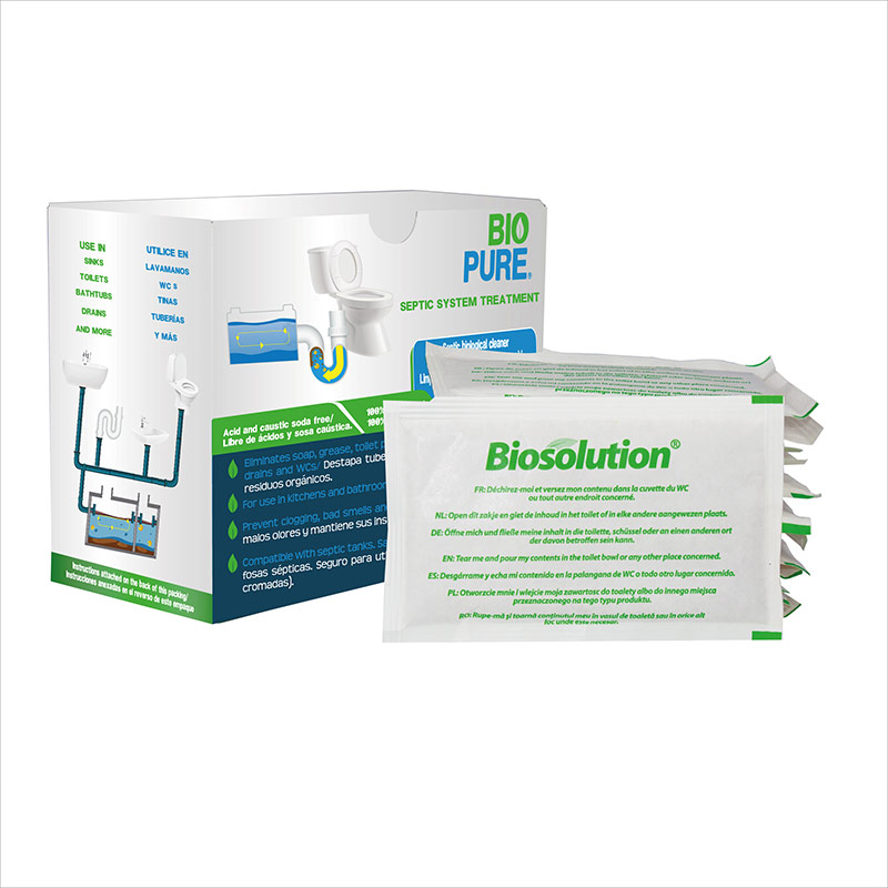 Tratamiento para Fosas Sépticas Biopure Fórmula Biológica Ideal para Wc Lavamanos Tuberías