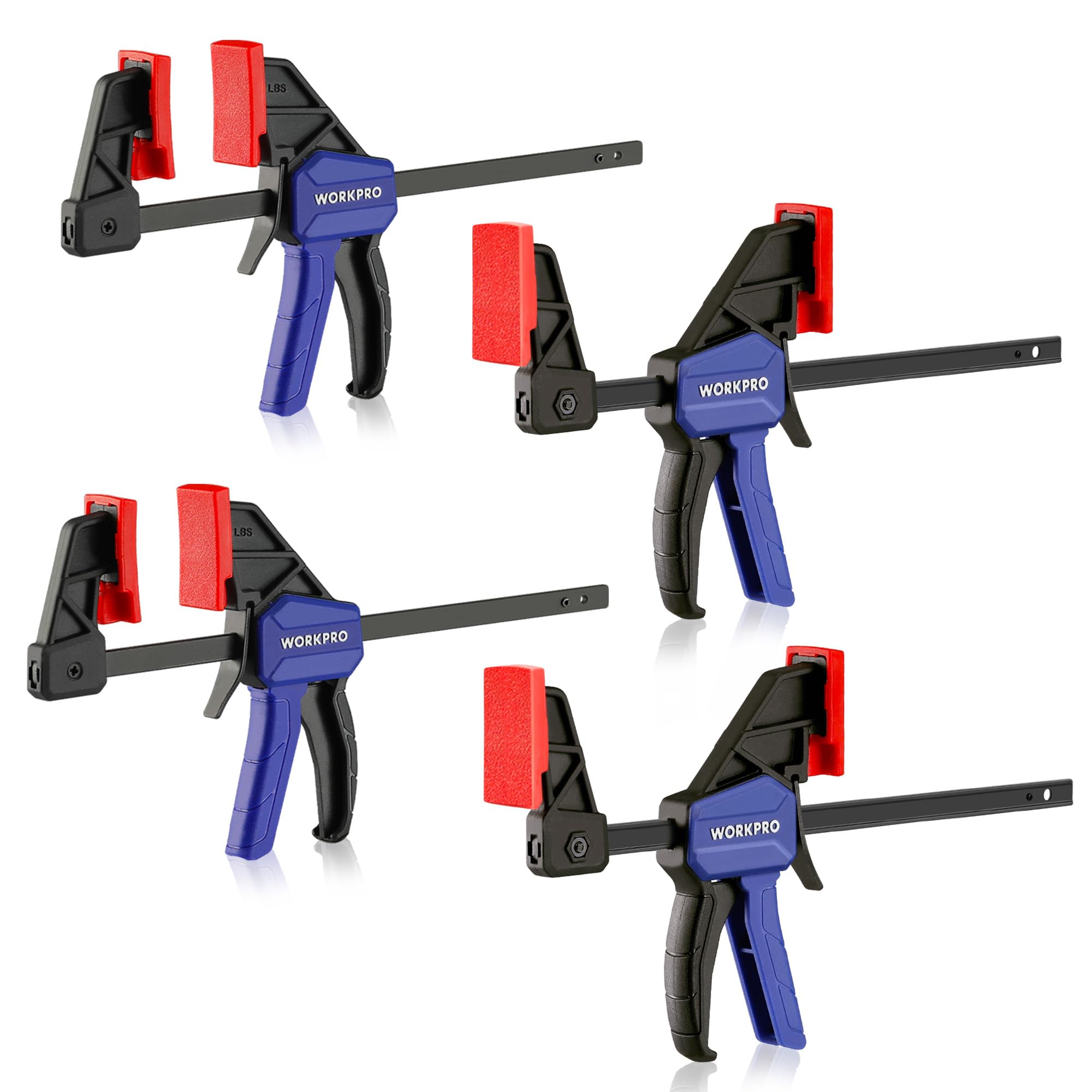 Foto 2 pulgar | Pinzas De Barra Workpro 6 Mini Para Carpintería, 50 Libras, Carga 4 Unidades - Venta Internacional.