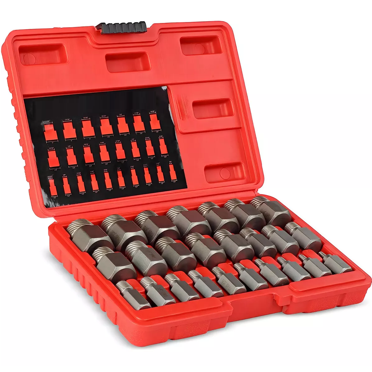Foto 2 pulgar | Kit Extractores de Acero para Tornillos Birlos y Pernos Rotos Eo Safe Imports ESI-14111 Plateados 25 Piezas
