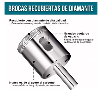 Foto 3 | 16 Piezas Xtellar Brocas De Diamante Con Guía Para Cerámica Y Vidrio