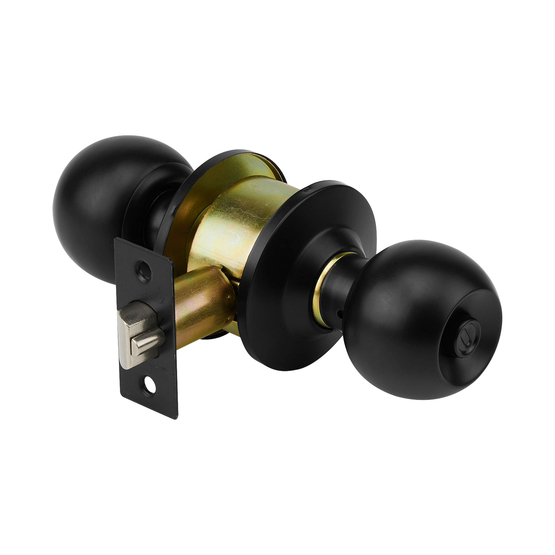 Cerradura Pomo Truper CEPO-61R color Negro Esfera Recámara Hermex