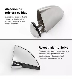 Foto 5 | Pack 6 Pinzas Pelícanos Bisagras Medianos Belug Para Repisas Vidrio