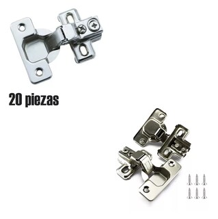 Foto 2 | Bisagra Bidimensional Brazo Corto 35 Mm 10 Pares Plata