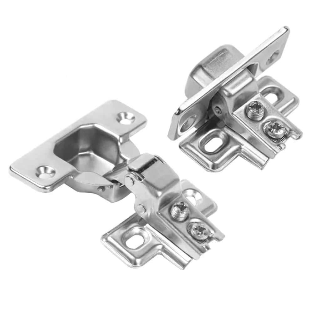 Foto 6 pulgar | Bisagra Bidimensional Brazo Corto 35 Mm 10 Pares Plata