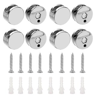 Foto 1 | Soportes De Espejo Para Vidrio Espejo Ajuste Fijo De 4-7mm 8 Pzs Plata