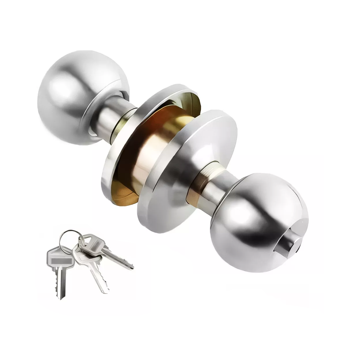 Cerradura de Perilla de Acero Inoxidable Eo Safe Imports Esi-17887 Plateadas