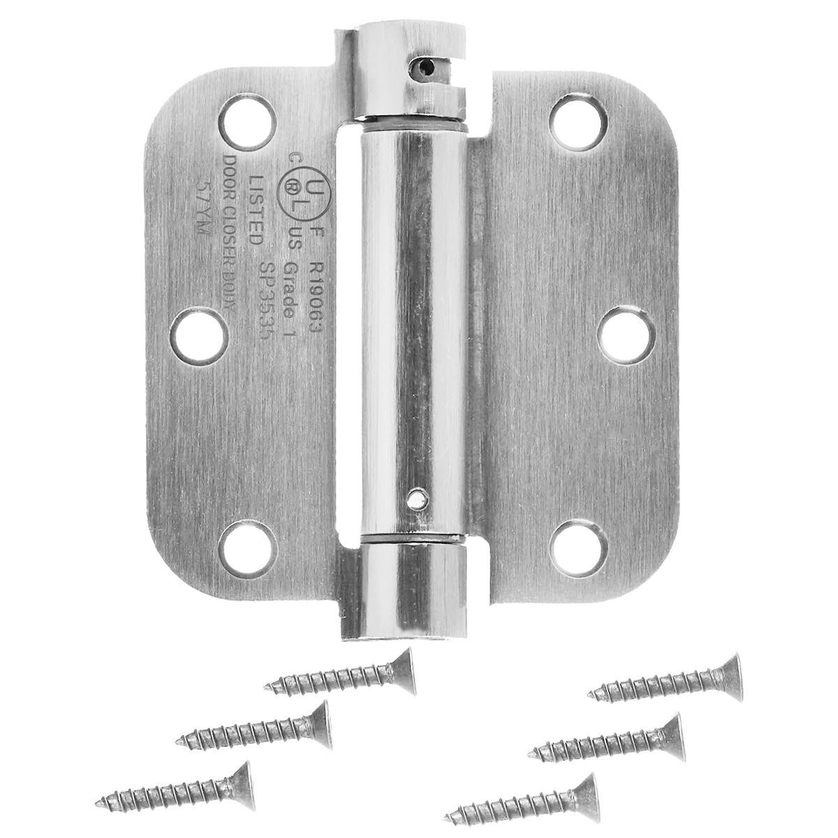 Foto 3 | Bisagra de Puerta Amazon Basics con Cierre Automático 9 x 9 cm Níquel Satinado - Venta Internacional