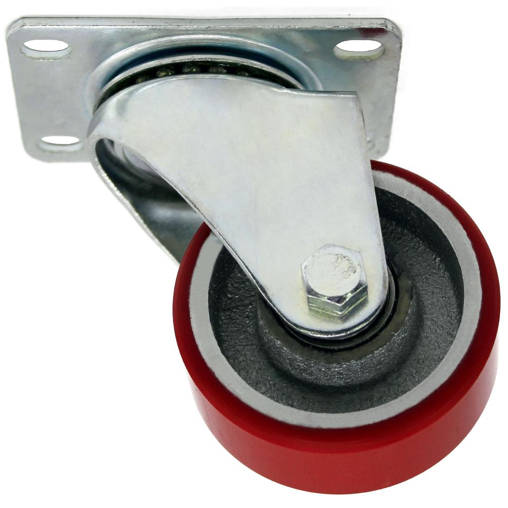 Foto 2 | Pack 4 Ruedas Girat Doble Balero 3'' 110kg Roja Miler Cargo