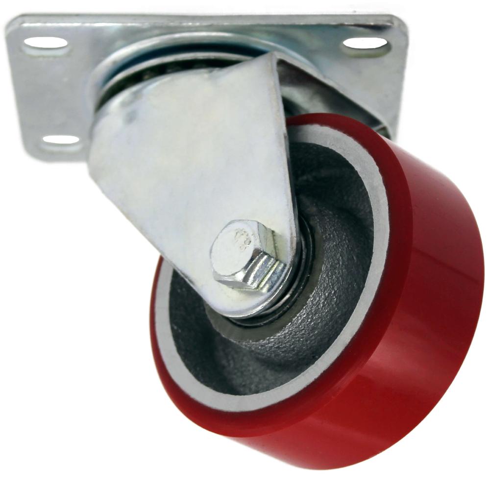 Foto 4 | Pack 4 Ruedas Girat Doble Balero 3'' 110kg Roja Miler Cargo