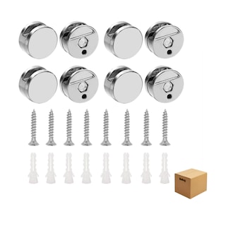 Foto 1 | Soportes De Espejo Para Vidrio Espejo Ajuste Fijo De 4-7mm 8 Pzs, Belug Plata