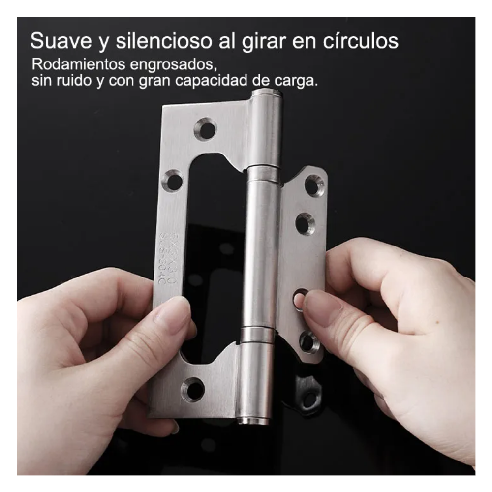 Foto 4 | Bisagras Para Puertas 5x3x3 De 304 Lab.g  Acero Inoxidable 6pcs Plata