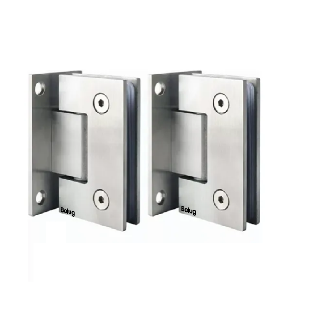 Foto 2 pulgar | 2pcs Bisagra  Belug Muro Vidrio Plata Para 8-12mm Puerta De Cristal Plata