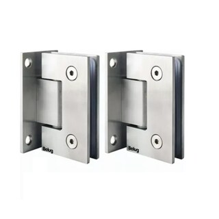 Foto 1 | 2pcs Bisagra Belug Muro Vidrio Plata Para 8-12mm Puerta De Cristal Plata