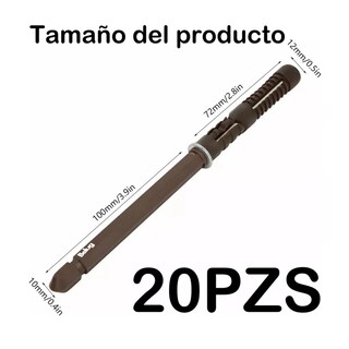 Foto 2 | 20pzs Flotante Para Estantes Soportes Ocultos P/estantes Belug, Café