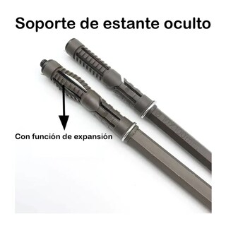 Foto 3 | 20pzs Flotante Para Estantes Soportes Ocultos P/estantes Belug, Café