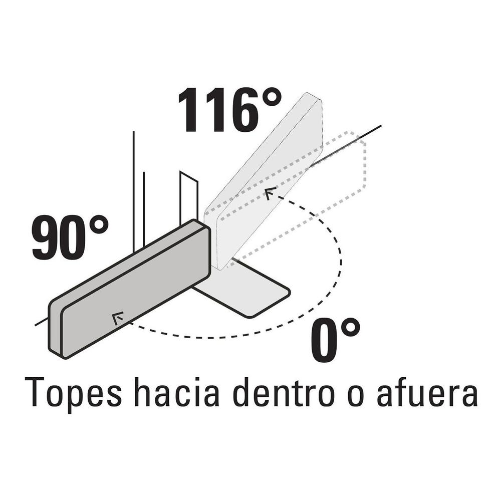 Foto 4 pulgar | Bisagra De Piso Hermex Bip-151 Acero Latonado