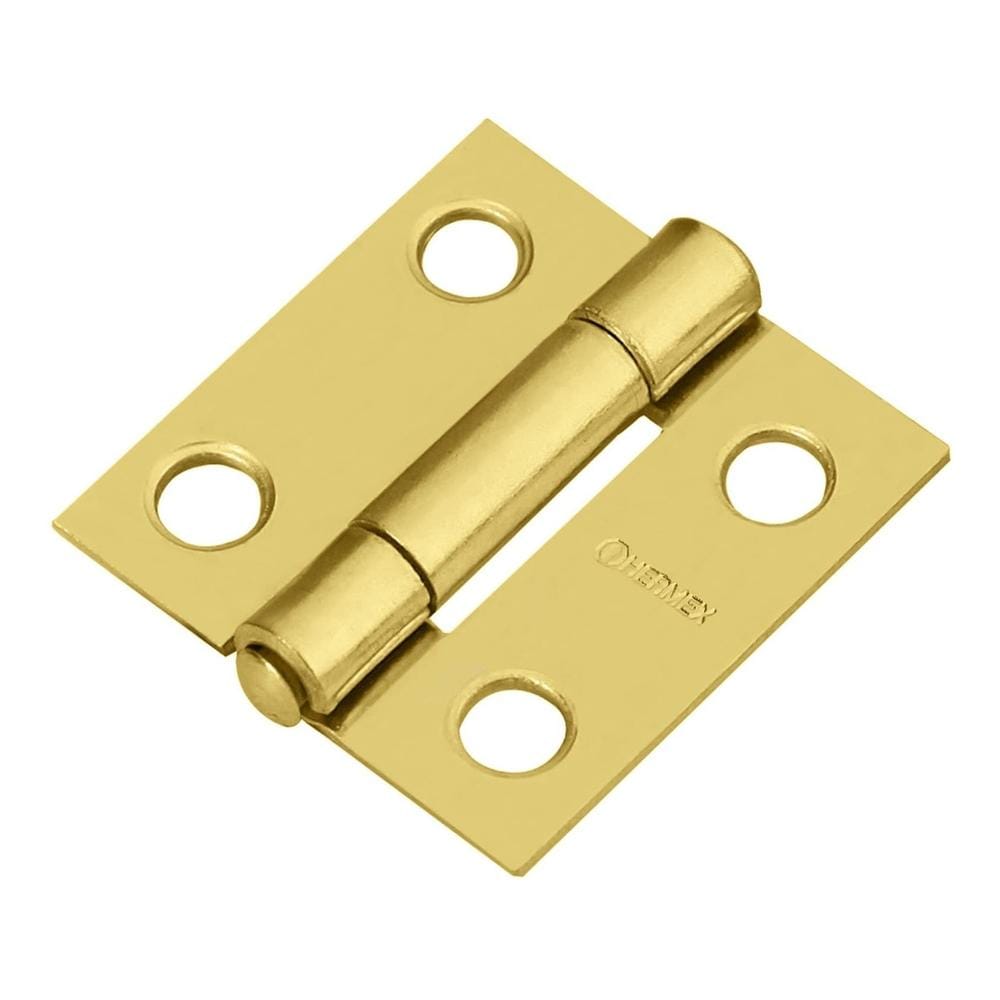 Bisagra Rectangular 1'' Acero Latonado Hermex Br-101
