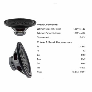 Foto 2 | Subwoofer Ds18 Slc-md12 Select de Bobina de Voz Individual 1000 W Potencia Máxima