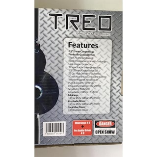 Foto 5 | Bocina Treo TR-65MRD-2 color Negro Medio Rango 6.5 Pulgadas 1200 Watts 4 Ohms con Driver