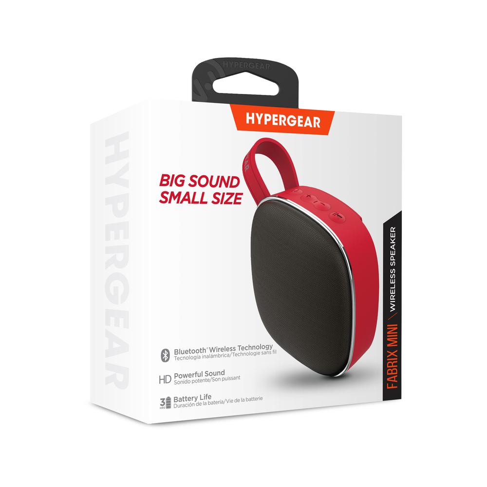 Foto 6 pulgar | Bocina Bluetooth Hypergear Recargable Roja