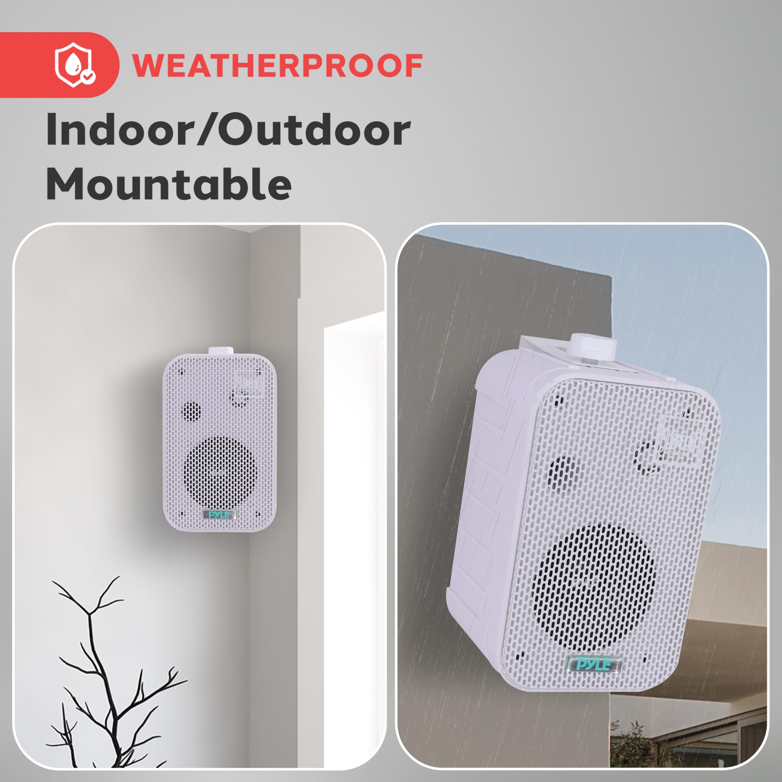 Foto 7 pulgar | Sistema de Altavoces Pyle Pdwr40w a Prueba de Agua 5.25 - Venta Internacional