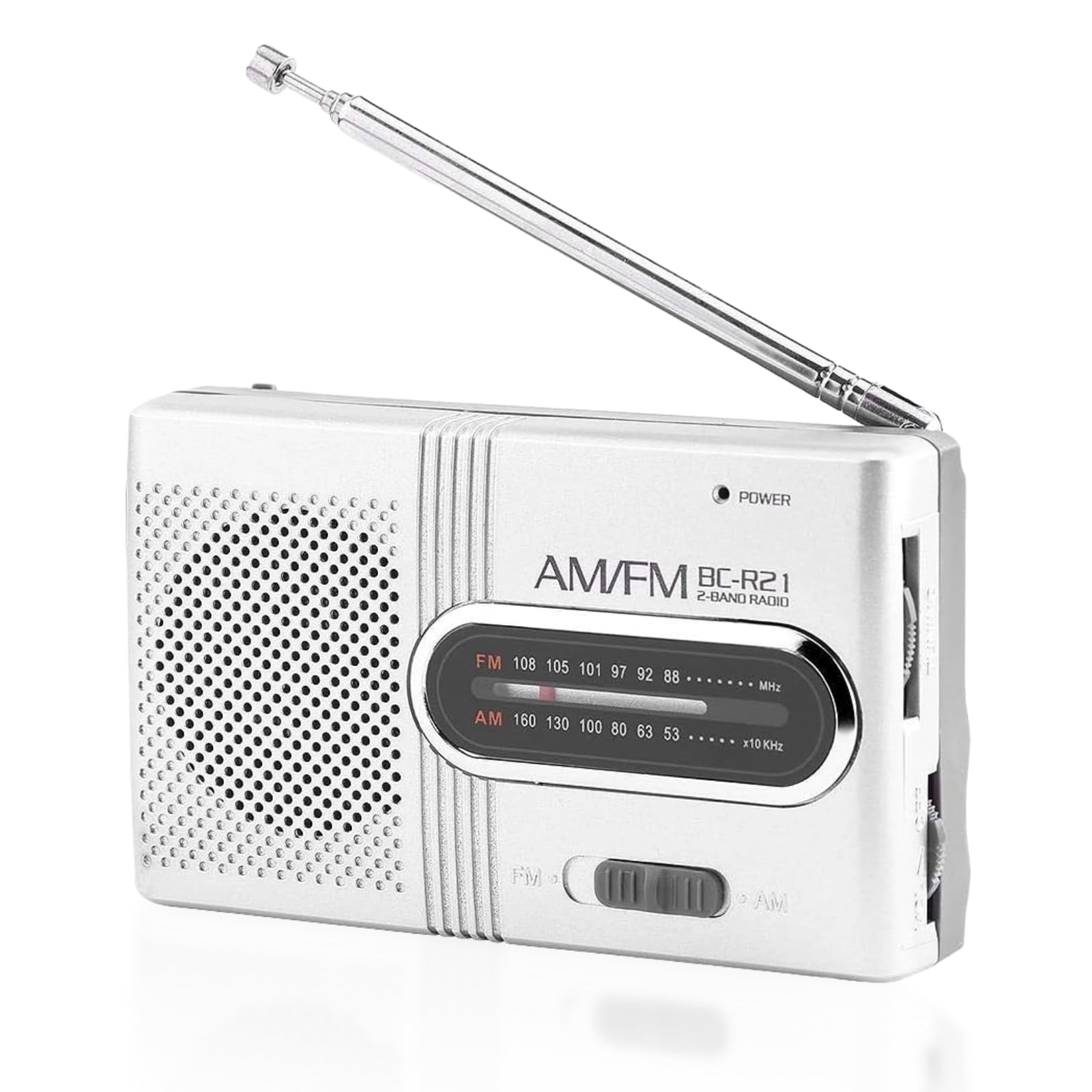 Foto 1 | Miniradio Portátil Am Fm Yoidesu Bc-r21 Con Boombox Plateado - Venta Internacional.