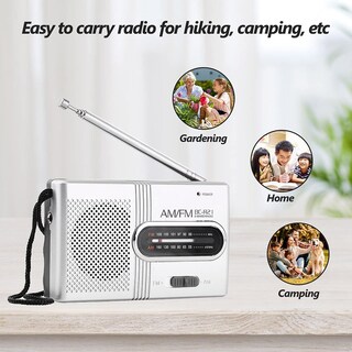 Foto 2 | Miniradio Portátil Am Fm Yoidesu Bc-r21 Con Boombox Plateado - Venta Internacional.