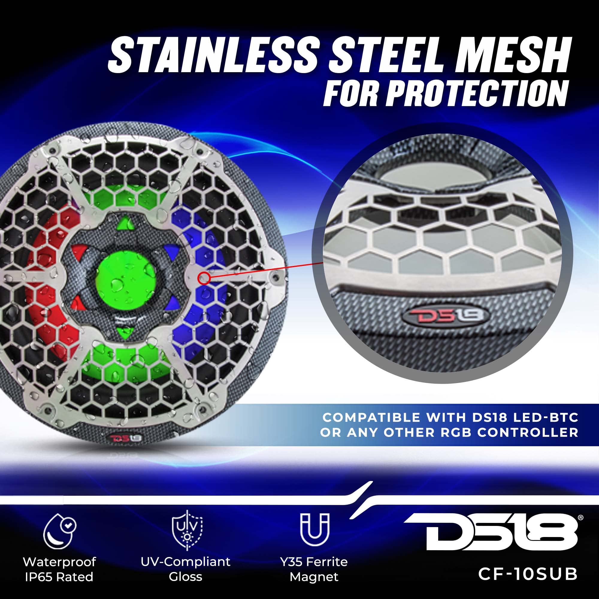 Foto 4 pulgar | Subwoofer Ds18 Cf10sub 10'' 600 W Marino Atv Utv Impermeable - Venta Internacional