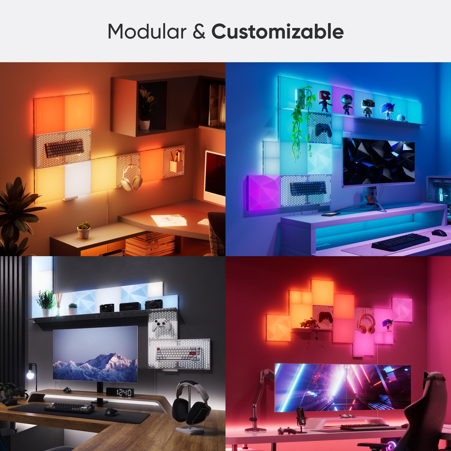 Foto 4 pulgar | Panel De Iluminación Nanoleaf Blocks Combo Xl Smarter Kit 9 Paneles - Venta Internacional.