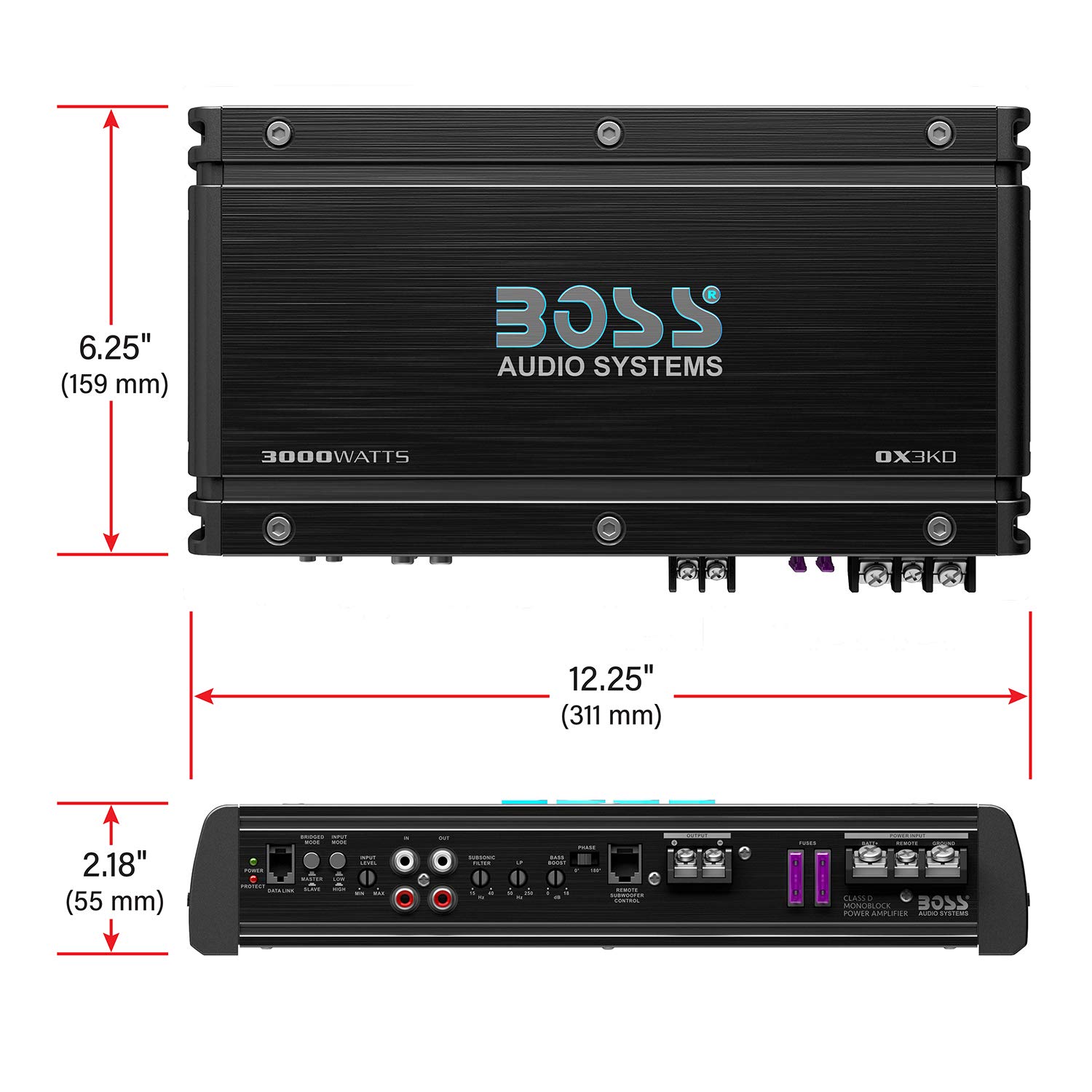Foto 7 pulgar | Amplificador De Coche Boss Audio Ox3kd Onyx 3000w Class D 1 Ohm - Venta Internacional.