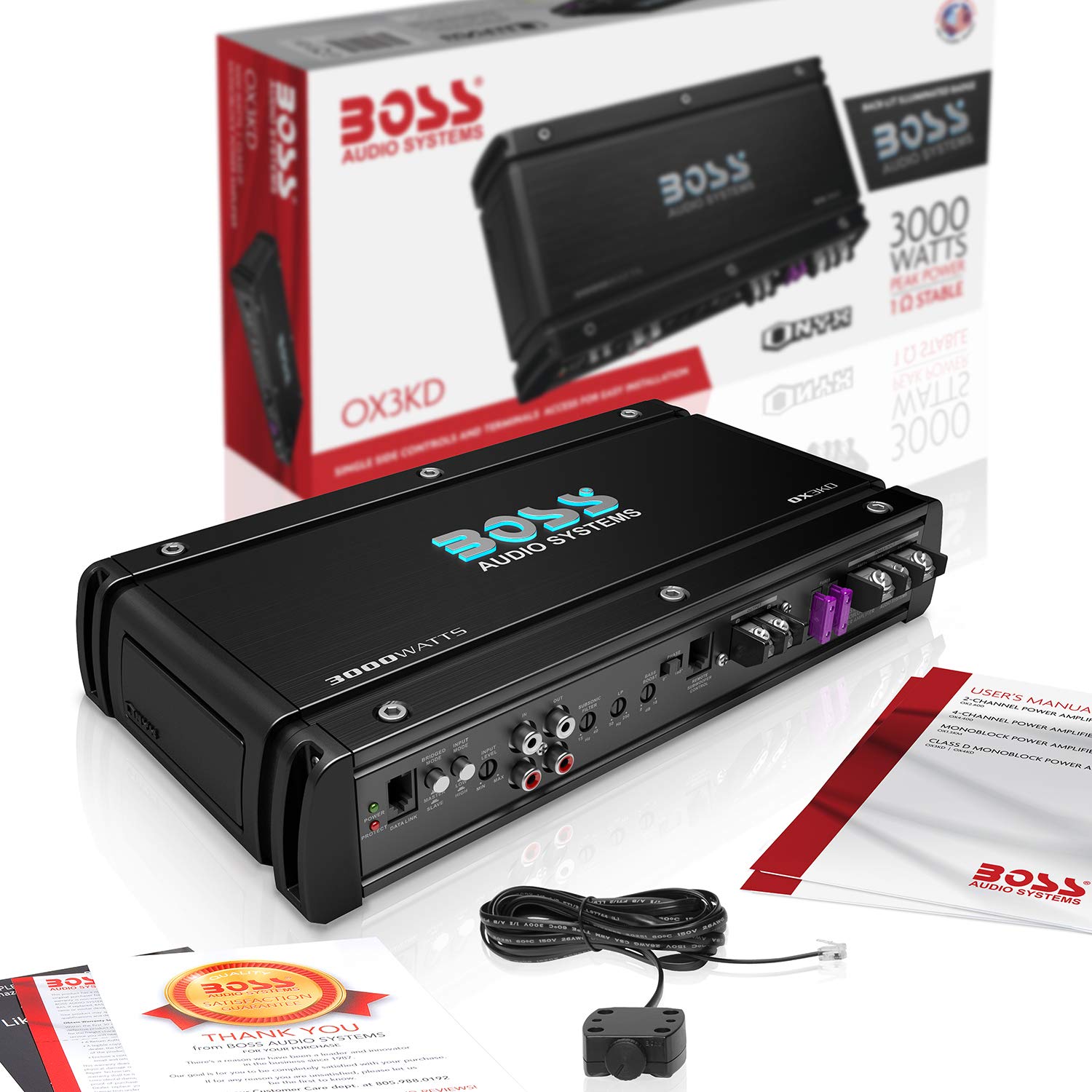 Foto 8 pulgar | Amplificador De Coche Boss Audio Ox3kd Onyx 3000w Class D 1 Ohm - Venta Internacional.