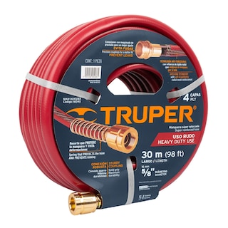 Foto 1 | Manguera 5/8'' Truper color Rojo Super Reforzada 4 Capas Conexiones Metal de 30 m