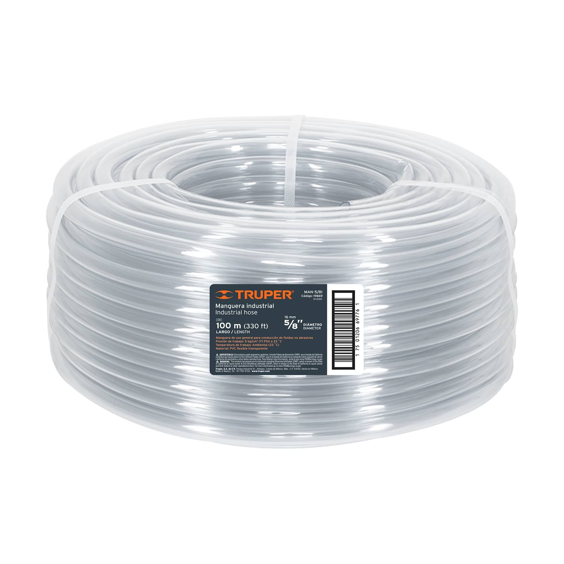 Manguera 5/8' Truper Industrial 100m $6,200