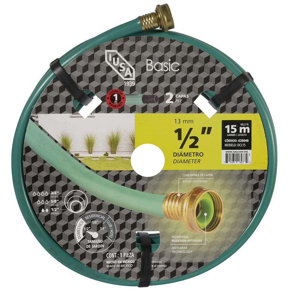 Manguera Iusa Dcl15 color Verde 15 m $261