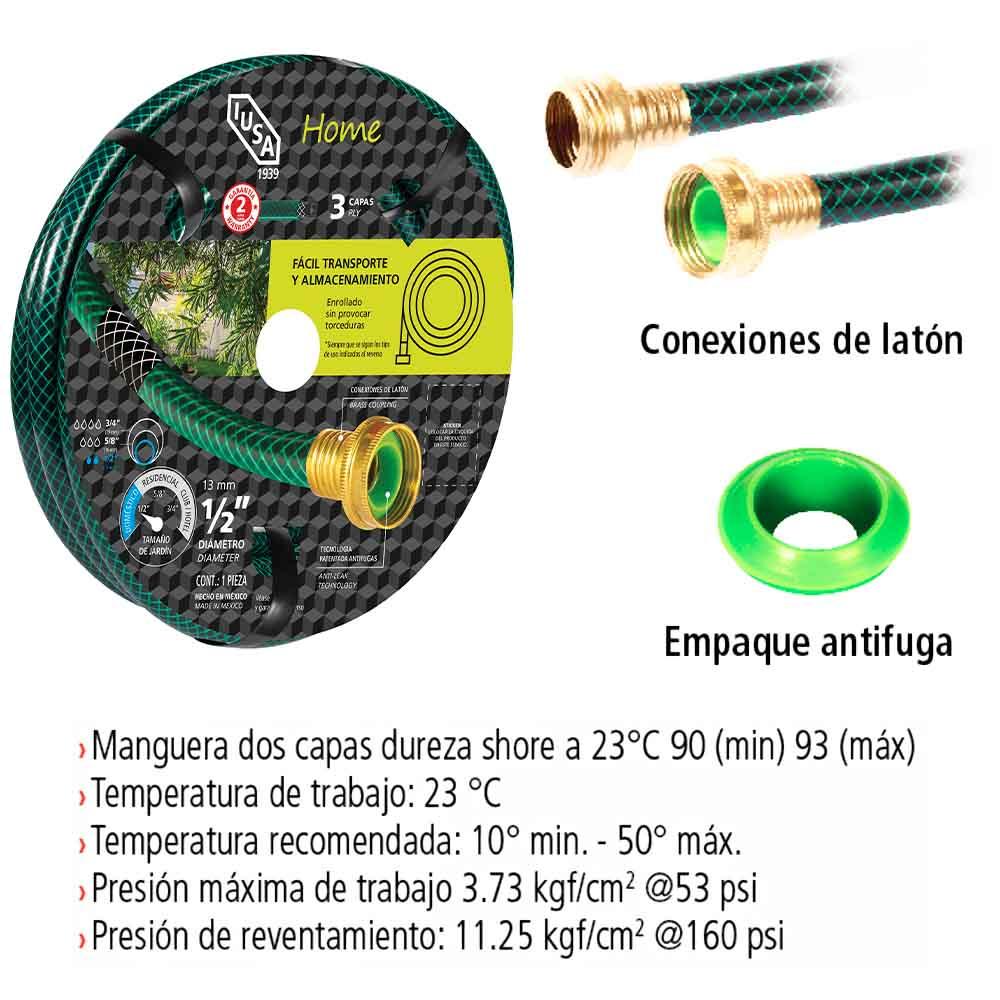 Foto 5 pulgar | Manguera Iusa Stvi20 20 m