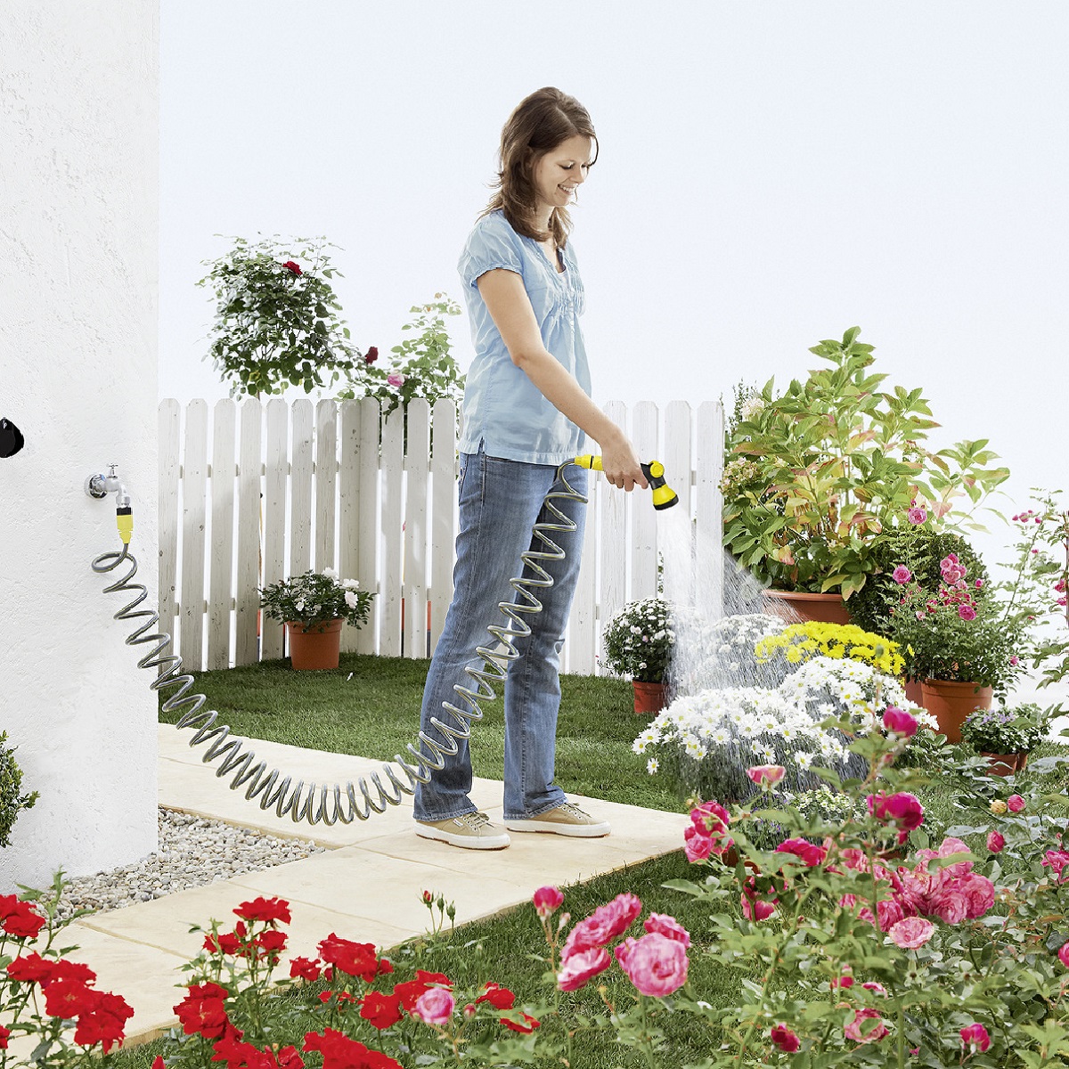 Foto 5 | Set de Jardín Karcher Manguera Espiral 10m