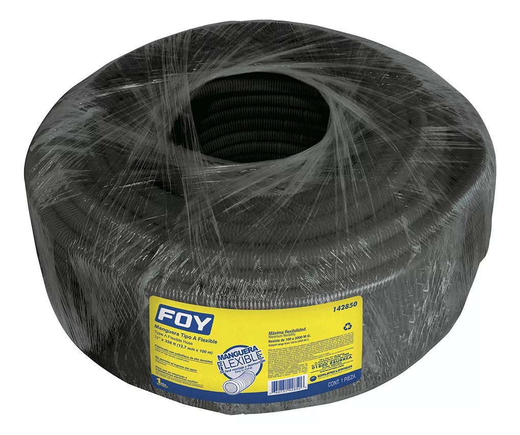 Manguera Flexible Para Cable 1/2 Pulg 100 M Foy 142850