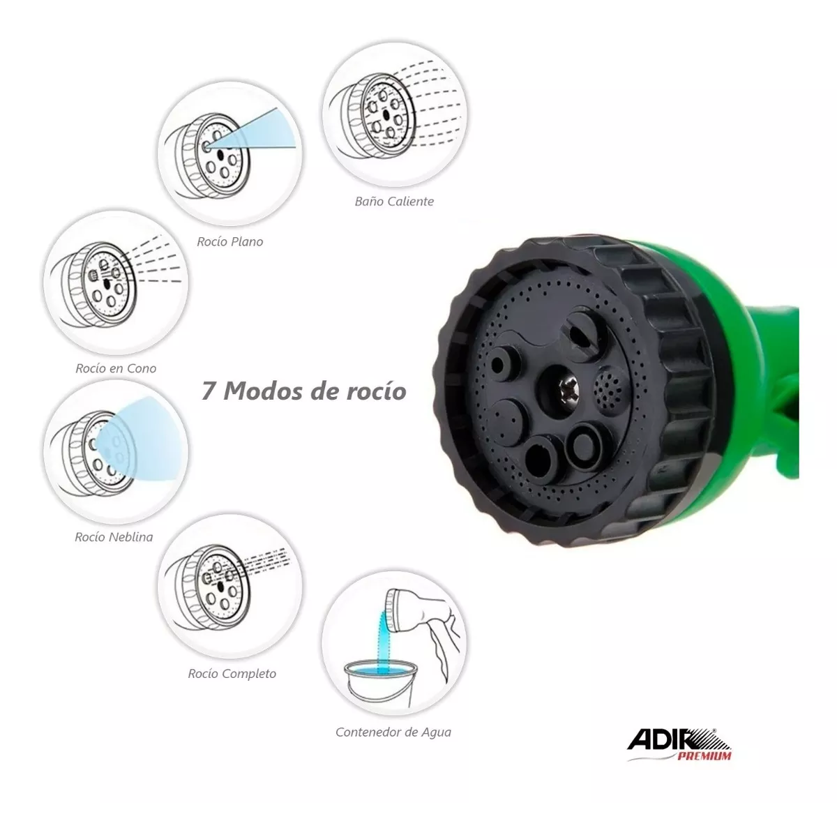 Foto 3 pulgar | Manguera Expandible Compacta Con Pistola Eo Safe Imports Esi-5290-1 Verde