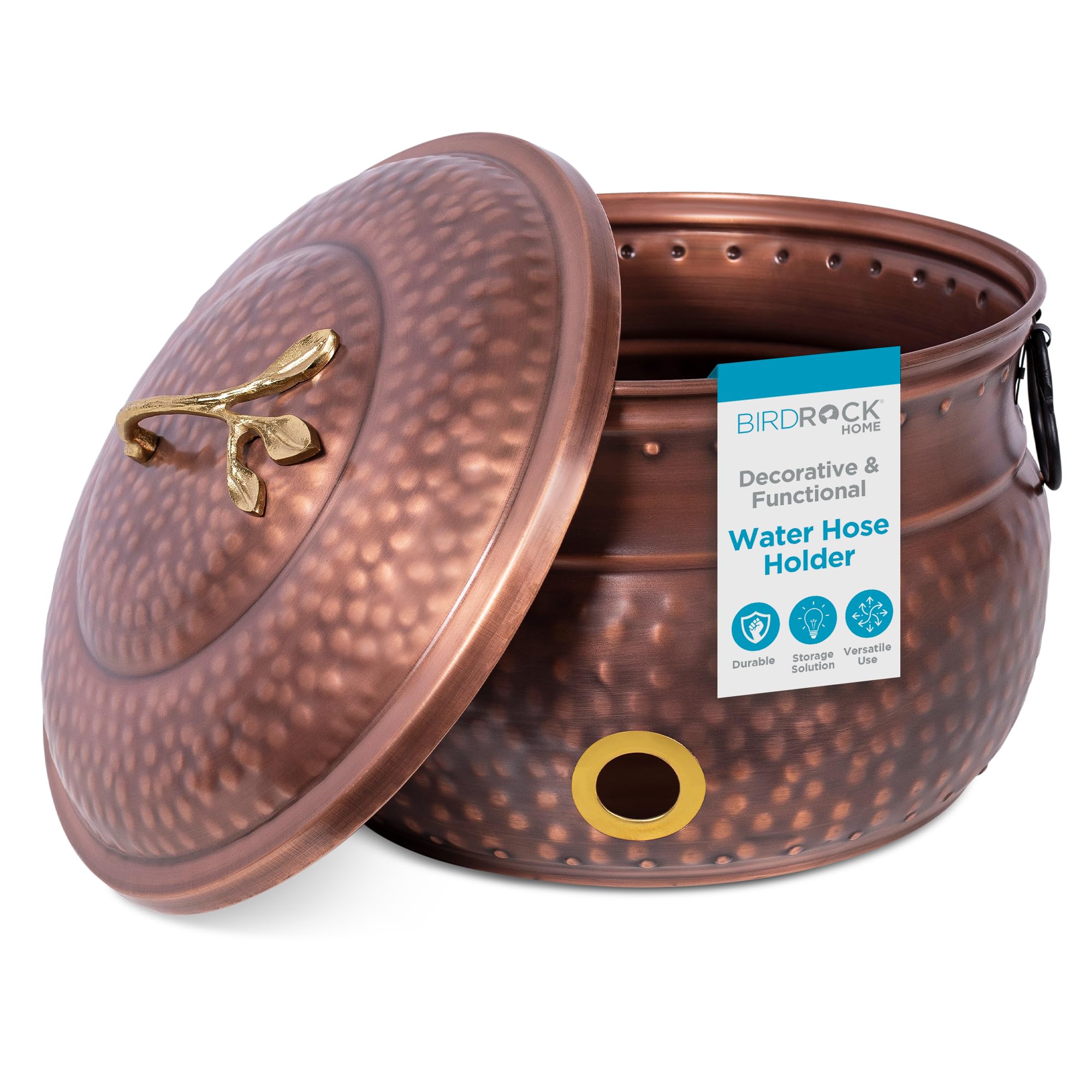 Soporte Para Manguera De Agua Birdrock Home, Maceta Decorativa De Metal De 200 Pies - Venta Internacional.