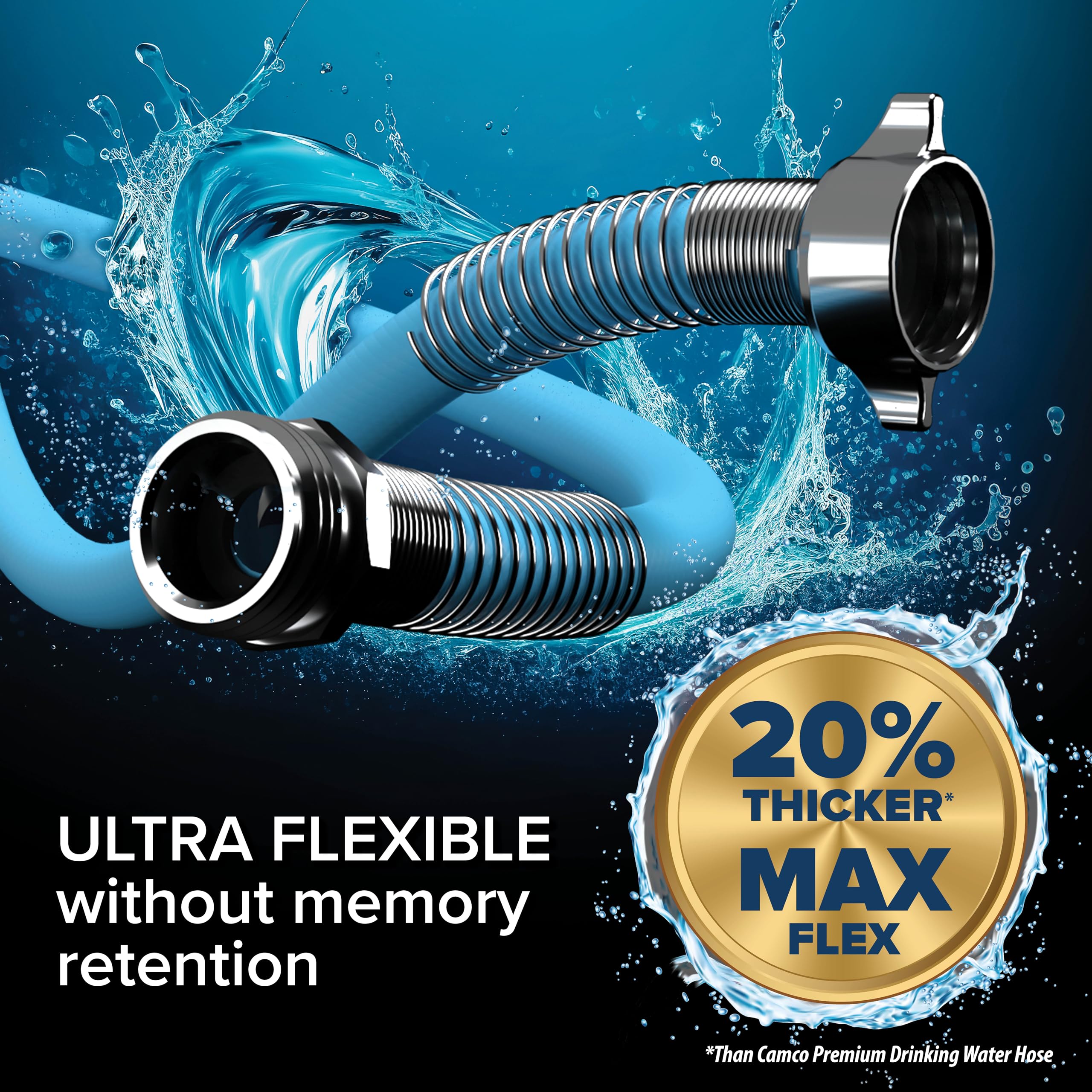 Foto 4 pulgar | Manguera De Agua Potable Camco Evoflex Para Autocaravanas De 25 Pies Con Acero Inoxidable - Venta Internacional.