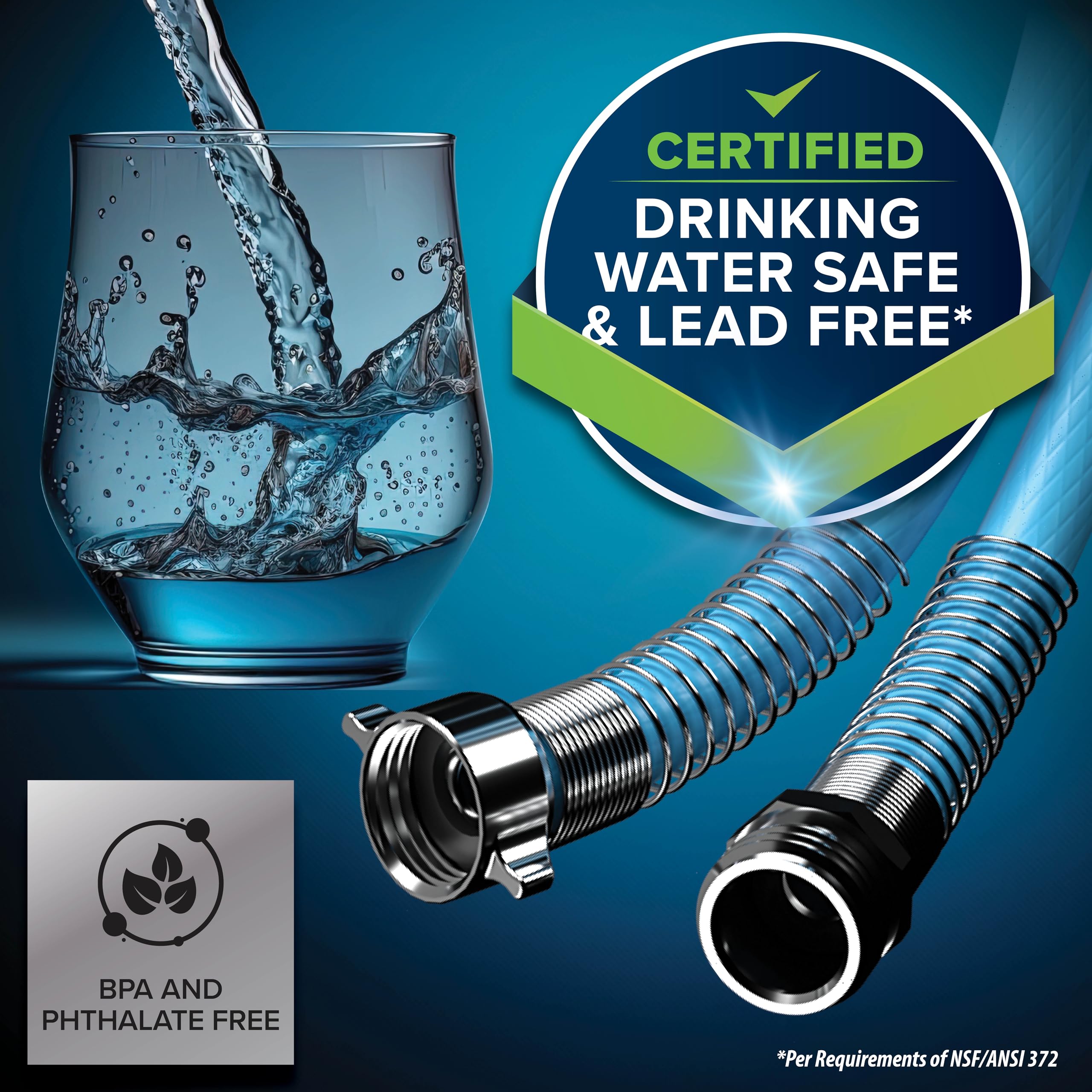 Foto 5 pulgar | Manguera De Agua Potable Camco Evoflex Para Autocaravanas De 25 Pies Con Acero Inoxidable - Venta Internacional.