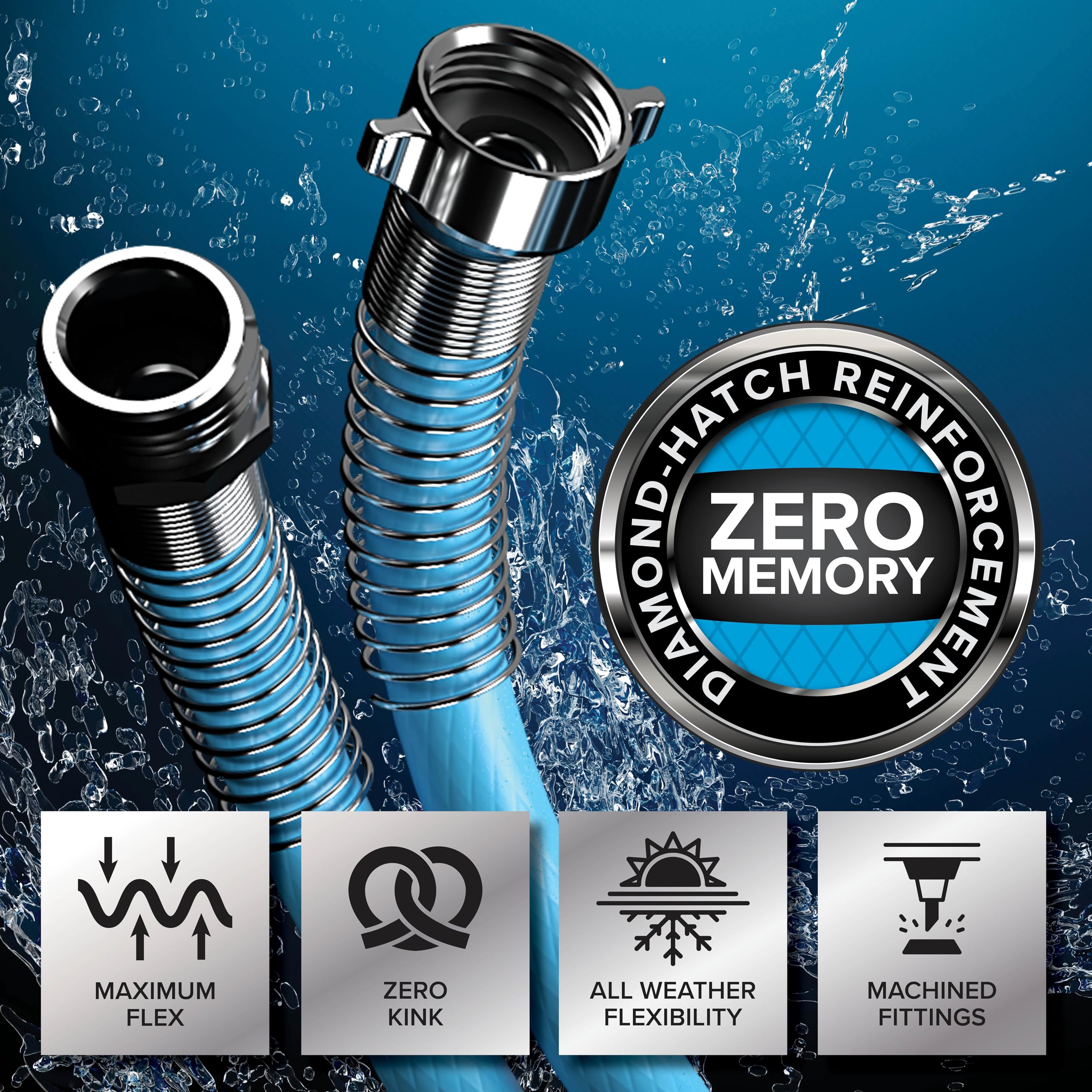 Foto 6 pulgar | Manguera De Agua Potable Camco Evoflex Para Autocaravanas De 25 Pies Con Acero Inoxidable - Venta Internacional.