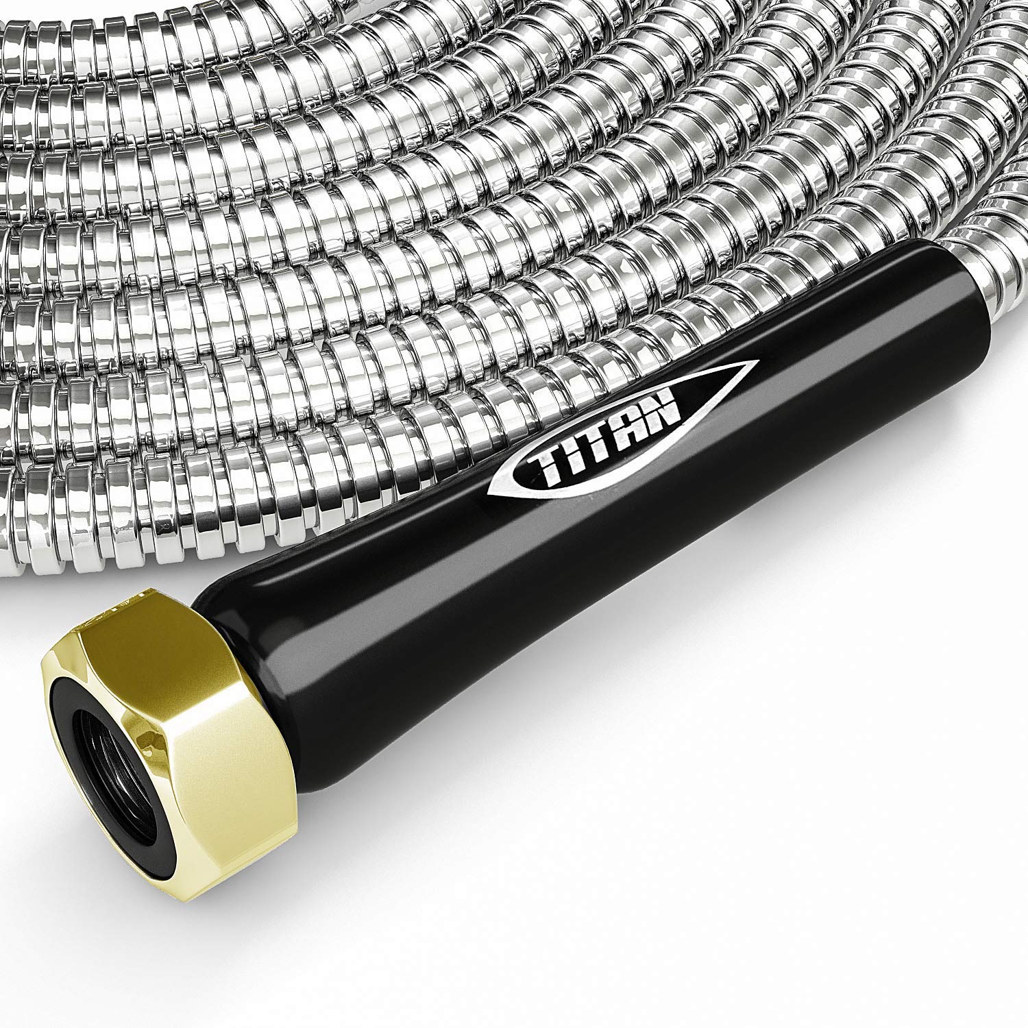 Foto 7 | Manguera De Jardín Titan 304 De Acero Inoxidable 75 Pies (22,86 M) 500 Psi - Venta Internacional.
