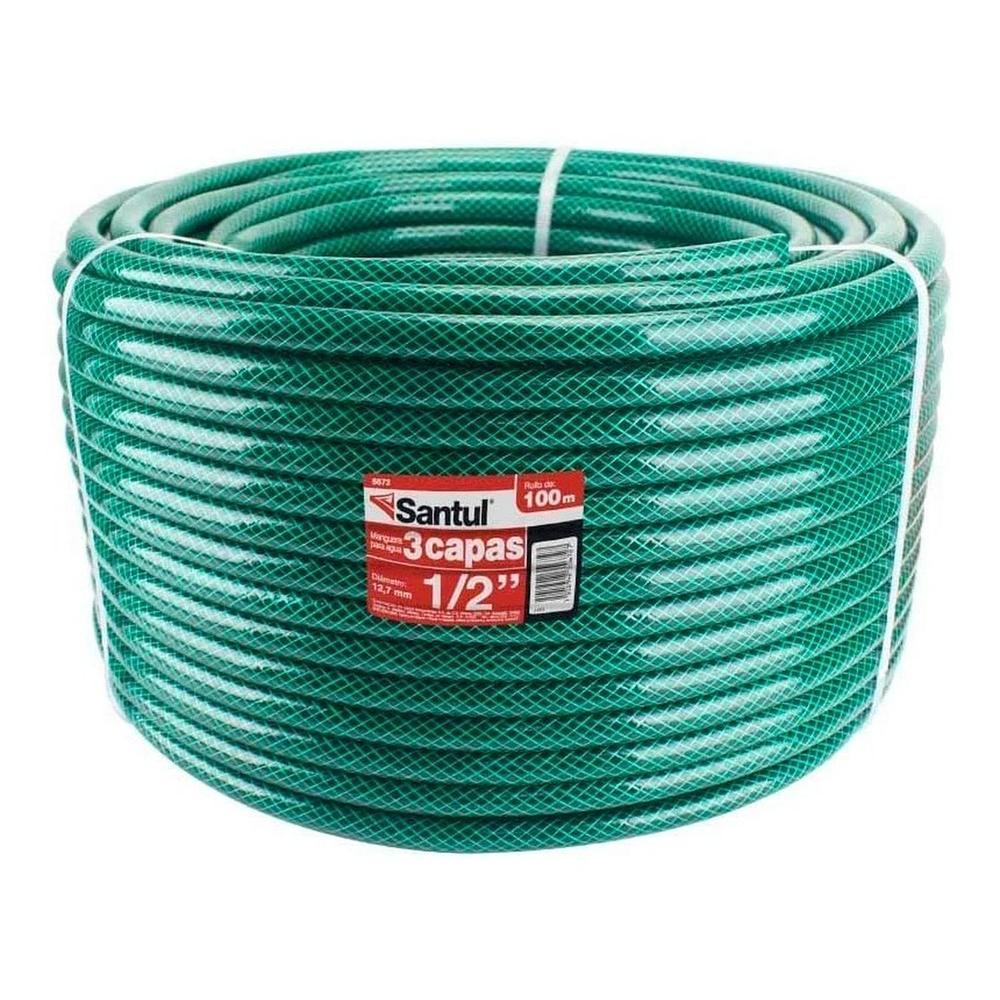 Rollo De Manguera 15 M De 1/2'' Reforzada Para Jardín Boro 5672