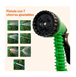 Foto 3 | Manguera De Jardín Con Almacenamiento Giratorio 15m Verde