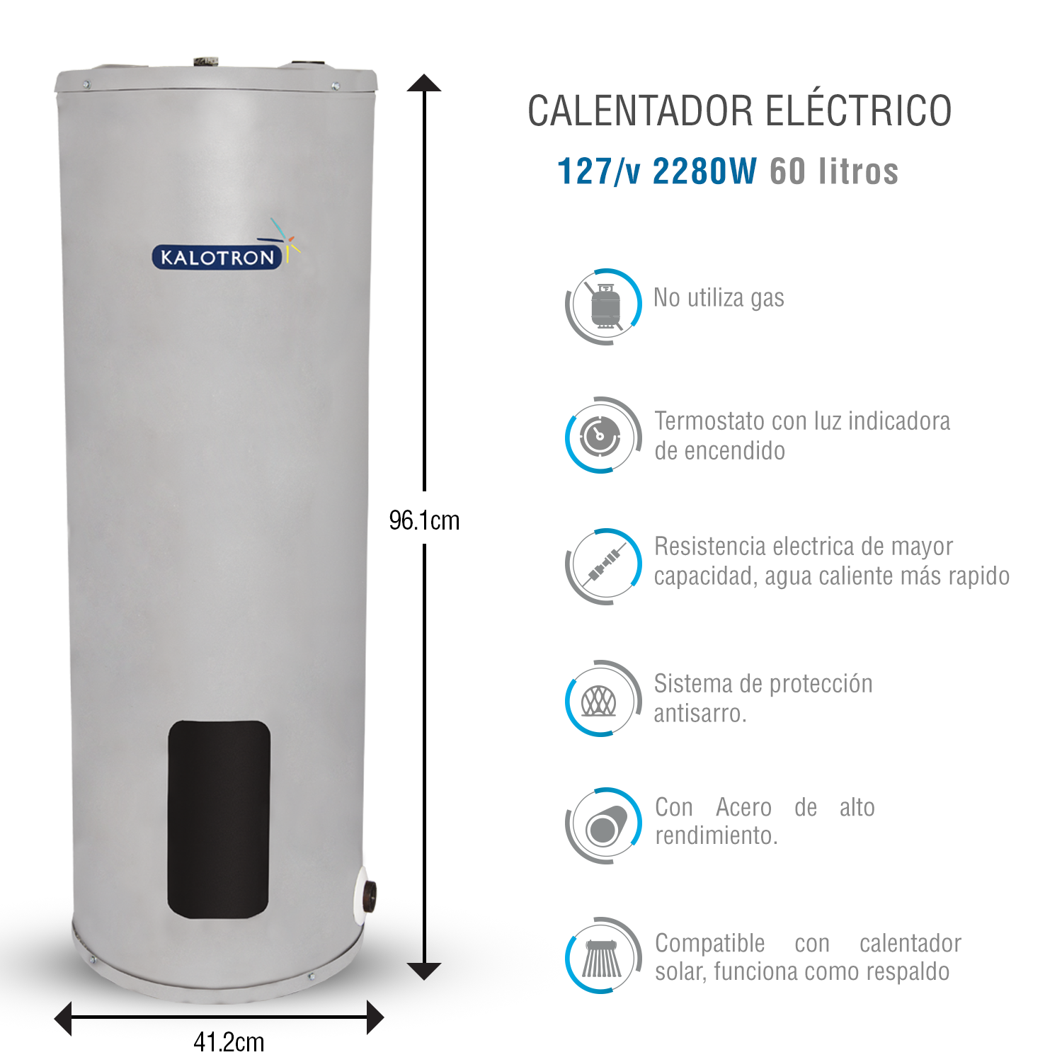 Foto 4 pulgar | Calentador de Agua Kalotron Kaele0006001 de 60 L