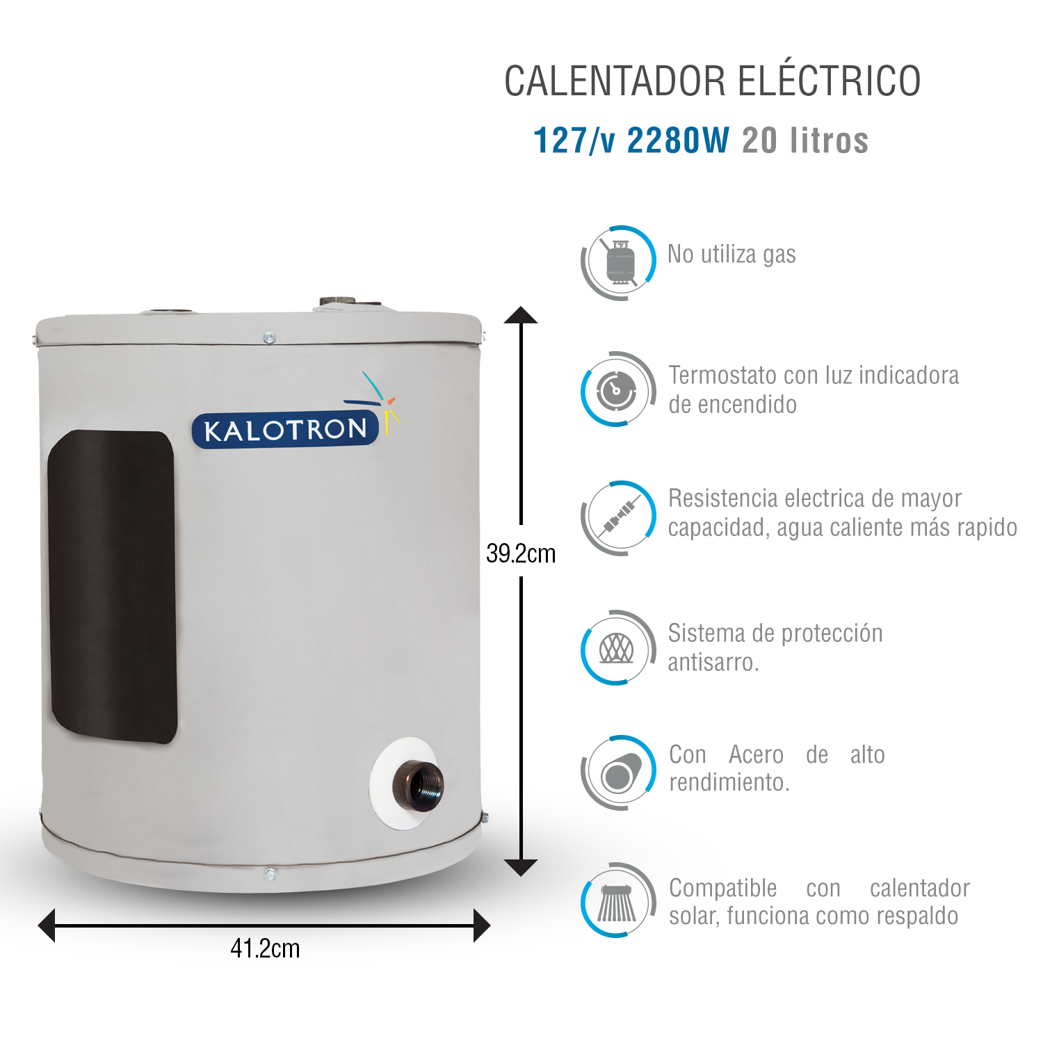 Foto 3 | Calentador de Agua Kalotron Kaele0002001 de 20 L