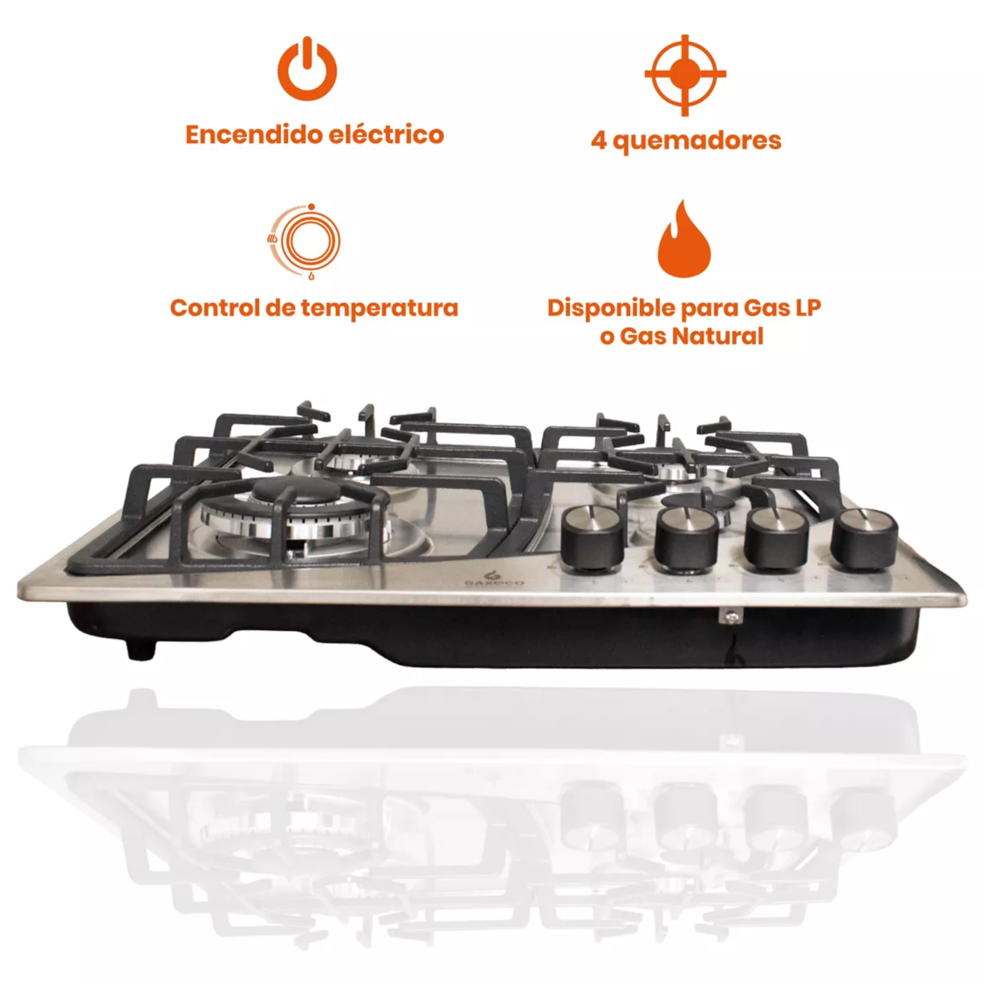 Foto 4 | Parrilla Empotrable Gaxeco con 4 Quemadores